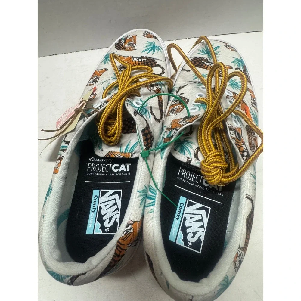 Vans Discovery Project CAT ComfyCush Era Tiger Print Sneakers Mens 8.5 Womens 10